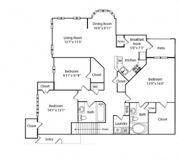 3D Renovation 4 floor plan